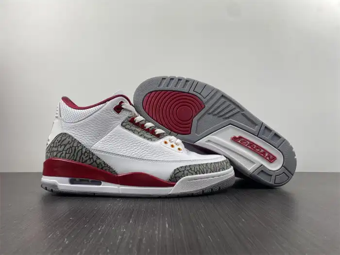 Rep TBkick Jordan 3 Retro Cardinal Red CT8532-126 0127