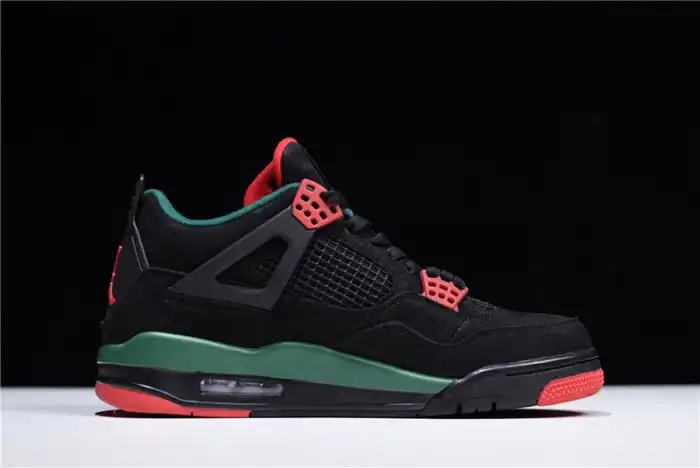 Reps TBkick Air Jordan 4 NRG GUCC Black Gorge Green-Varsity Red AQ3816-063 0127