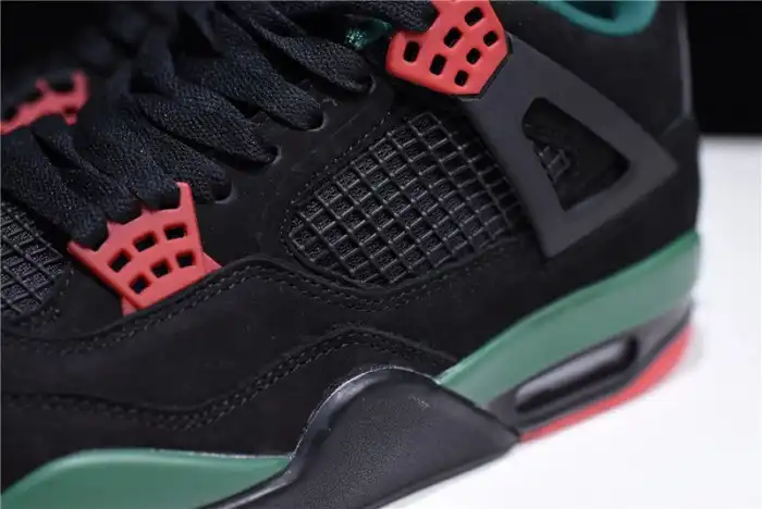 Reps TBkick Air Jordan 4 NRG GUCC Black Gorge Green-Varsity Red AQ3816-063 0127