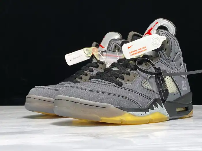 Rep TBkick Off-White x Air Jordan 5 Black CT8480-001 0127