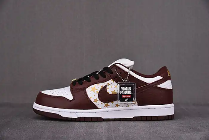 Reps TBkick Nike SB Dunk Low Supre* Stars Barkroot Brown (2021) DH3228-103 0131