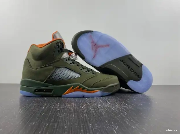 Reps TBkick DD0587-308 Olive Jordan Air 5 0225