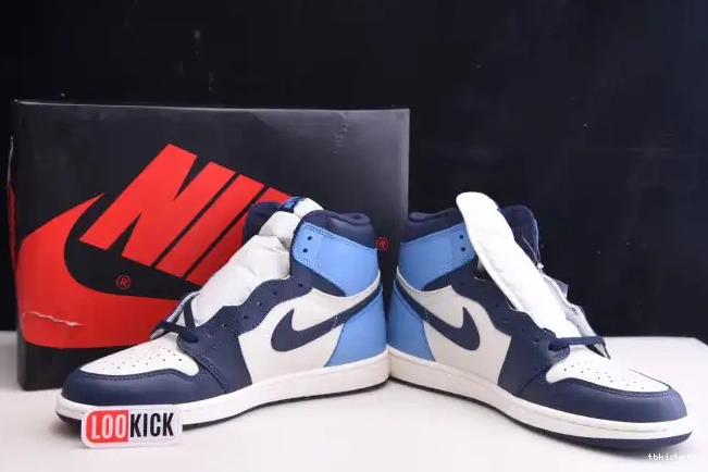 Reps TBkick 555088-140 Air Jordan Retro Obsidian OG 1 High 0213