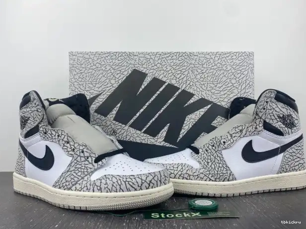 Reps TBkick DZ5485-052 Jordan OG Air White 1 Cement High 0221