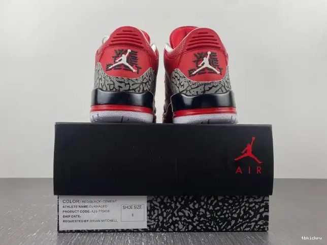 Cheap TBkick Khaled AJ3-770438 DJ Grateful Air Retro 3 Jordan 0226