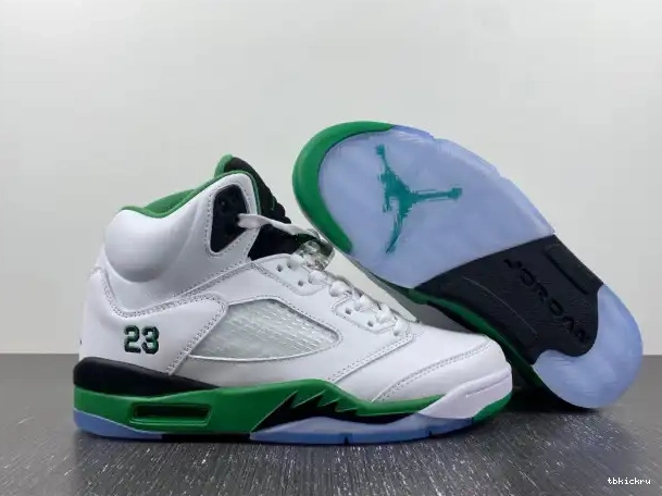 Rep TBkick DD9336-103 Air Jordan WMNS 5 Green Lucky 0217