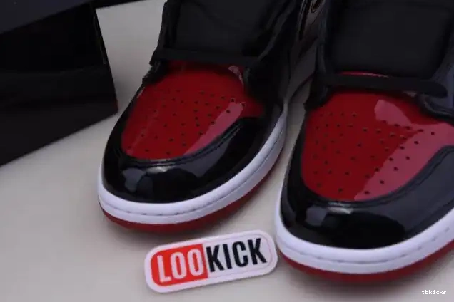 Reps TBkick OG Jordan High Air 1 Patent 555088-063 Bred 0225