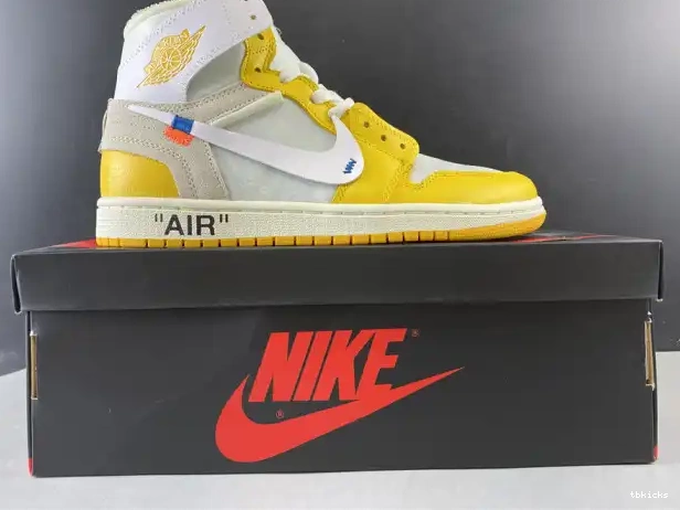 Cheap TBkick Jordan NRG Air White Off-White Yellow-Cone Powder AQ0818-149 Dark 1 x 0218