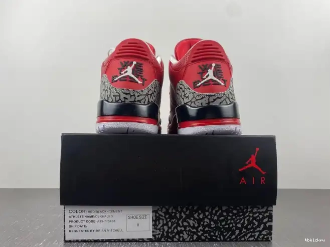 Reps TBkick DJ Air Jordan Retro Grateful Khaled 3 AJ3-770438 0213