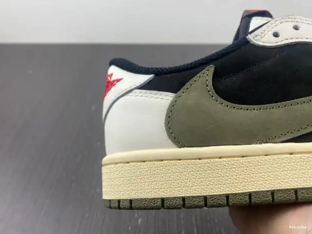 Cheap TBkick WMNS Air Scott Olive OG Low Jordan 1 x DZ4137-106 Travis 0215