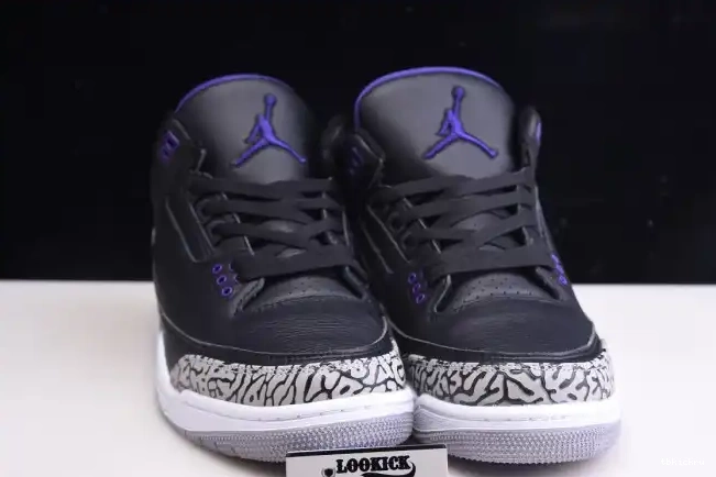 Rep TBkick CT8532-050 Jordan Purple Court Black Air 3 Retro 0227