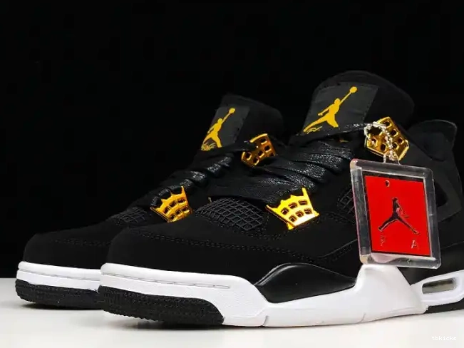 Rep TBkick Royalty Black Gold-White Jordan Air Metallic 308497-032 4 0225