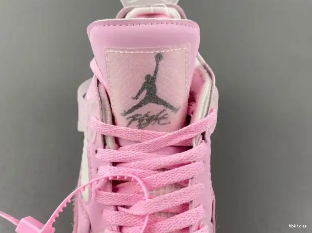 Cheap TBkick 4 OFF-WHITE PINK JORDAN X 0219