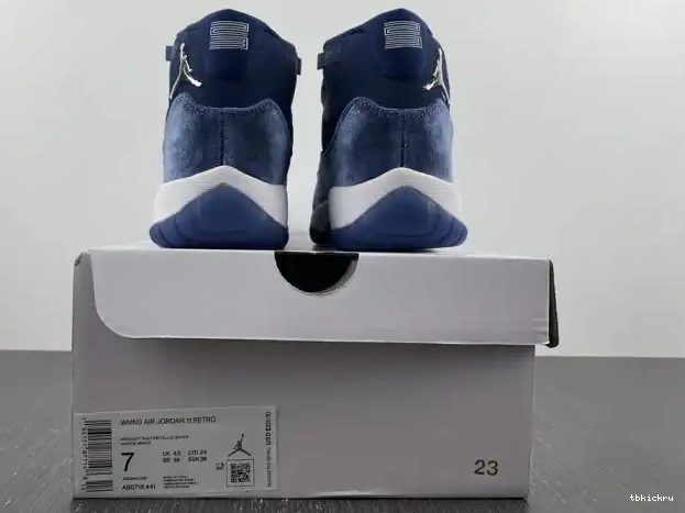 Cheap TBkick Navy Jordan 11 WMNS Velvet Air AR0715-441 Midnight 0227