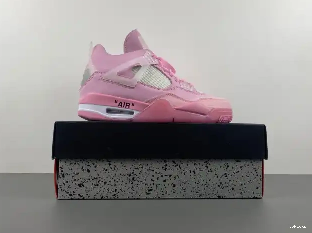 Cheap TBkick 4 OFF-WHITE PINK JORDAN X 0219