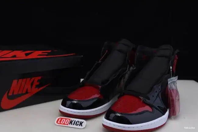 Reps TBkick OG Jordan High Air 1 Patent 555088-063 Bred 0225