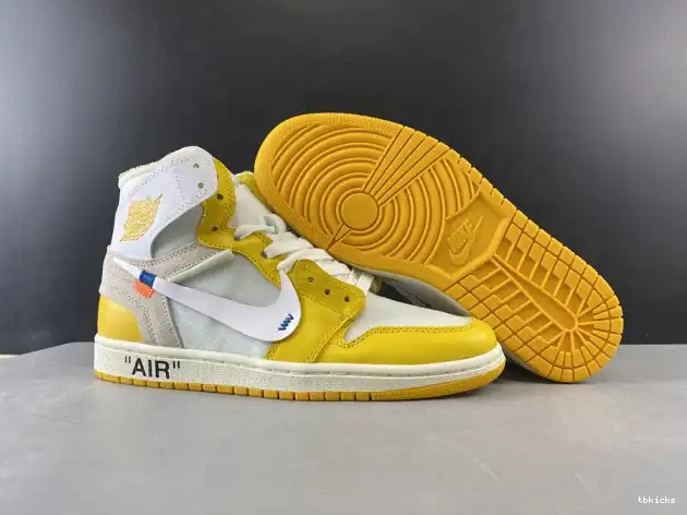 Cheap TBkick Jordan NRG Air White Off-White Yellow-Cone Powder AQ0818-149 Dark 1 x 0218