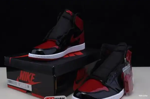 Reps TBkick OG Jordan High Air 1 Patent 555088-063 Bred 0225