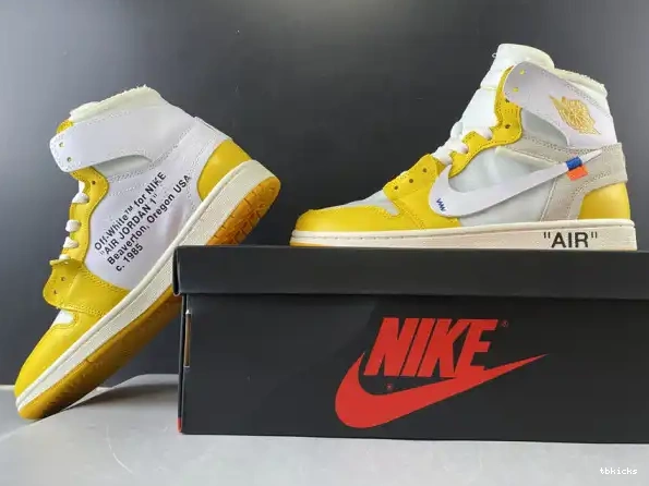 Cheap TBkick Jordan NRG Air White Off-White Yellow-Cone Powder AQ0818-149 Dark 1 x 0218