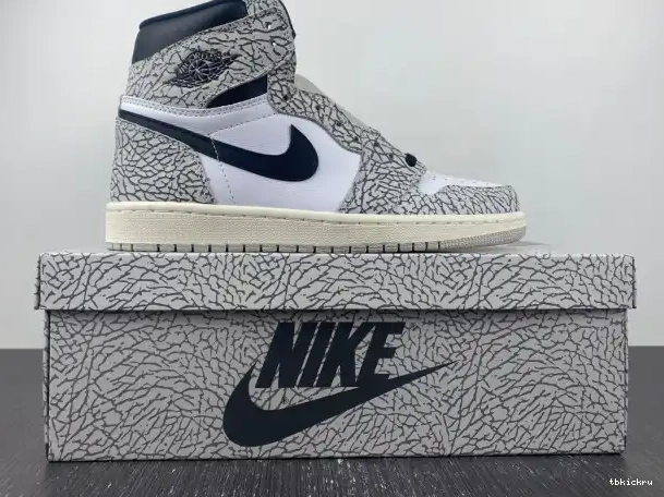 Reps TBkick DZ5485-052 Jordan OG Air White 1 Cement High 0221