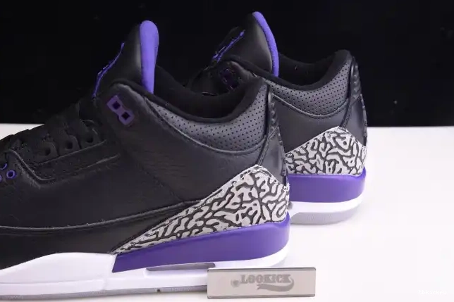 Rep TBkick CT8532-050 Jordan Purple Court Black Air 3 Retro 0227