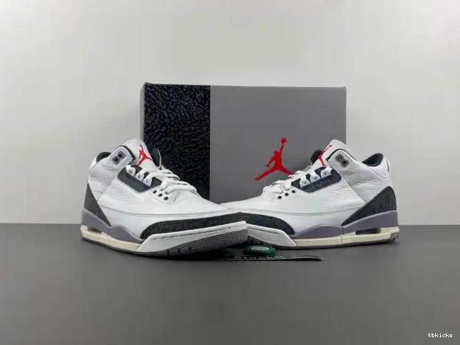 Rep TBkick Jordan 3 Air CT8532-106 Grey Cement 0223