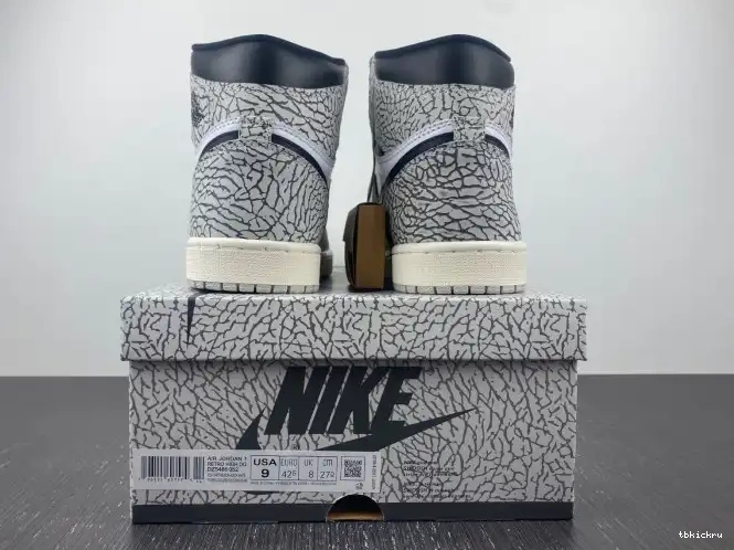 Reps TBkick DZ5485-052 Jordan OG Air White 1 Cement High 0221