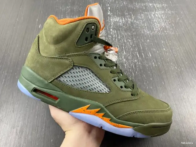 Reps TBkick DD0587-308 Olive Jordan Air 5 0225