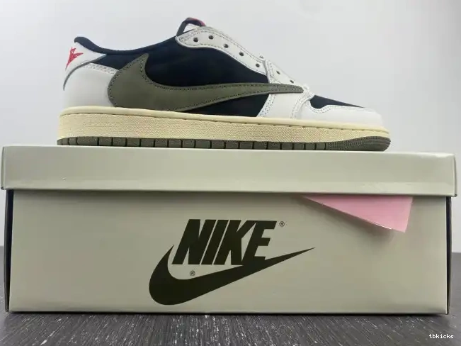 Cheap TBkick WMNS Air Scott Olive OG Low Jordan 1 x DZ4137-106 Travis 0215