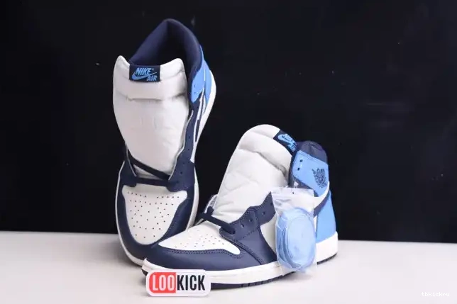 Reps TBkick Jordan 555088-140 Air High OG 1 Obsidian Retro 0225