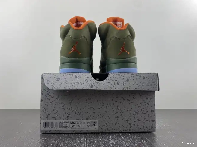 Reps TBkick DD0587-308 Olive Jordan Air 5 0225