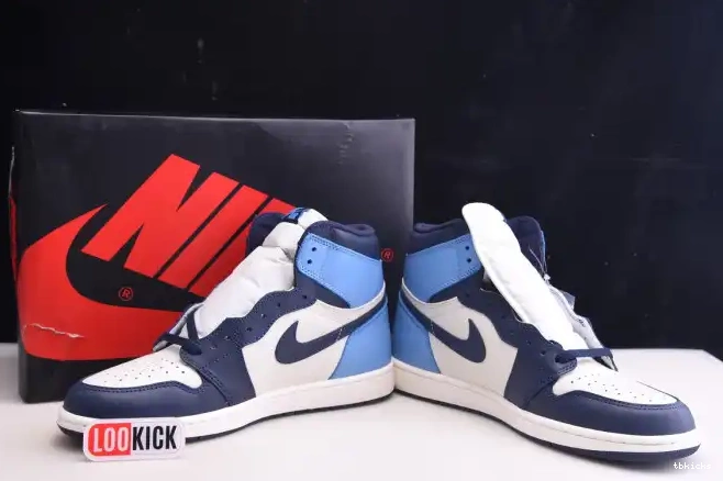 Rep TBkick Obsidian 555088-140 OG Retro 1 Air High Jordan 0217