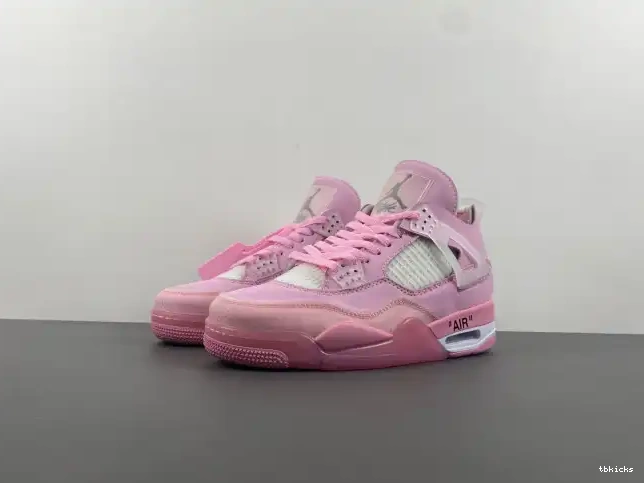 Cheap TBkick 4 OFF-WHITE PINK JORDAN X 0219