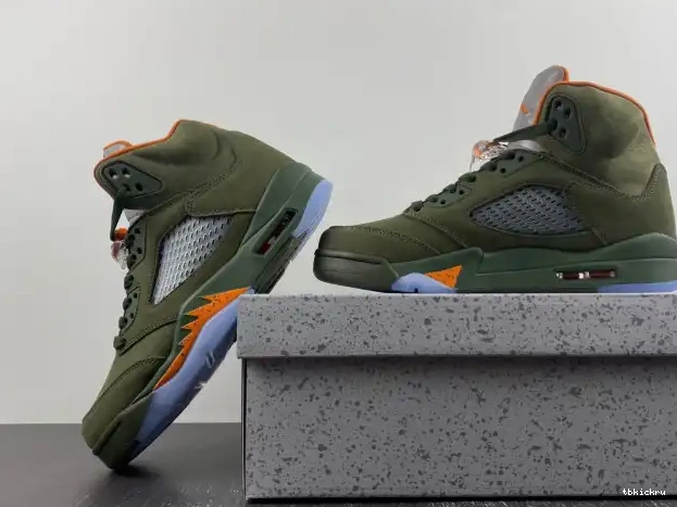 Reps TBkick DD0587-308 Olive Jordan Air 5 0225