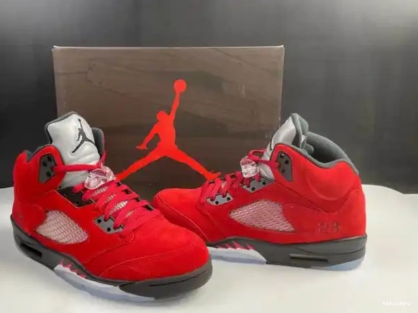 Rep TBkick Bulls 5 Retro Raging Jordan Red DD0587-600 (2021) 0208