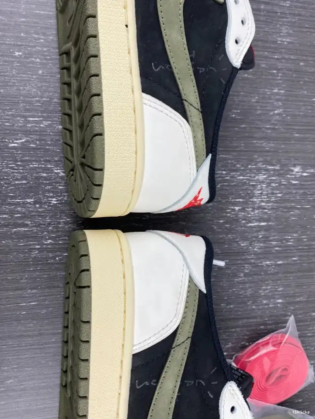 Cheap TBkick WMNS Air Scott Olive OG Low Jordan 1 x DZ4137-106 Travis 0215