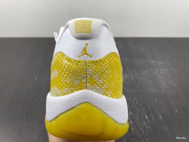 Cheap TBkick Jordan 11 WMNS Low Air Yellow Snakeskin AH7860-107 0224