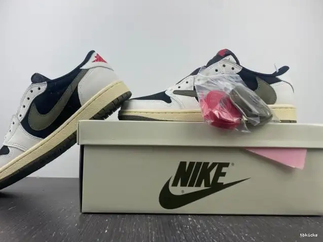 Cheap TBkick WMNS Air Scott Olive OG Low Jordan 1 x DZ4137-106 Travis 0215