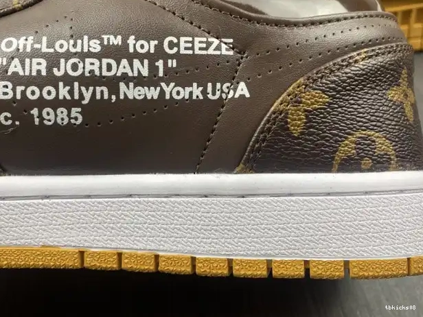 Cheap TBkick OW Air 1 AJ1 Jordan LOW x Off-Louis 0320