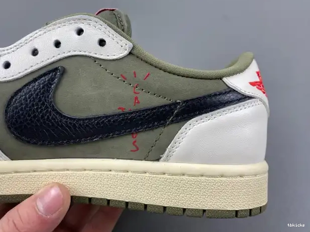 Reps TBkick TRAVIS X SCOTT MEDIUM DM7866-200 OG JORDAN AIR LOW 1 OLIVE 0315