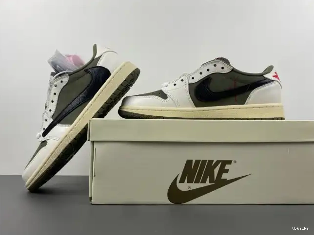 Reps TBkick TRAVIS X SCOTT MEDIUM DM7866-200 OG JORDAN AIR LOW 1 OLIVE 0315