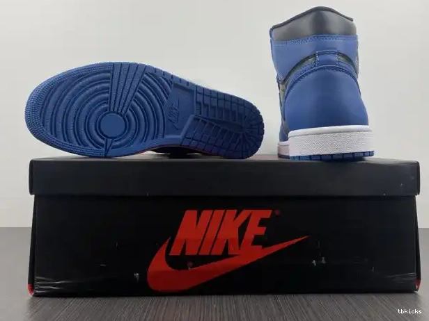Rep TBkick Air 'Dark Retro High OG 555088-404 Marina Blue' Jordan 1 0317