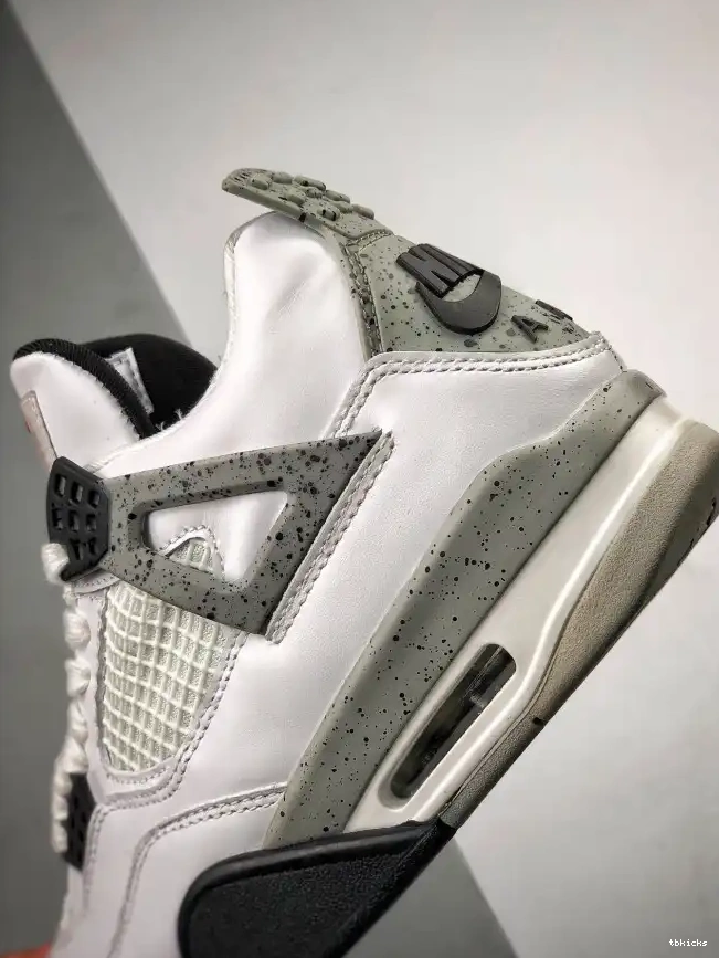 Rep TBkick White Jordan Cement Air 4 840606-192 OG (nike) 0315