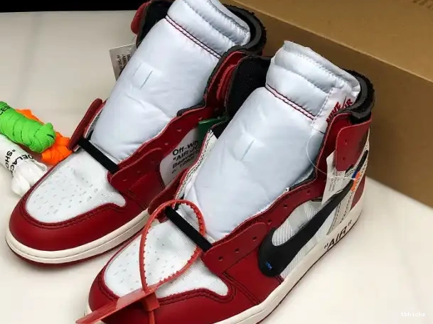 Reps TBkick Off-White 1 Air Ten Retro The AA3834-101 Chicago Jordan 0318