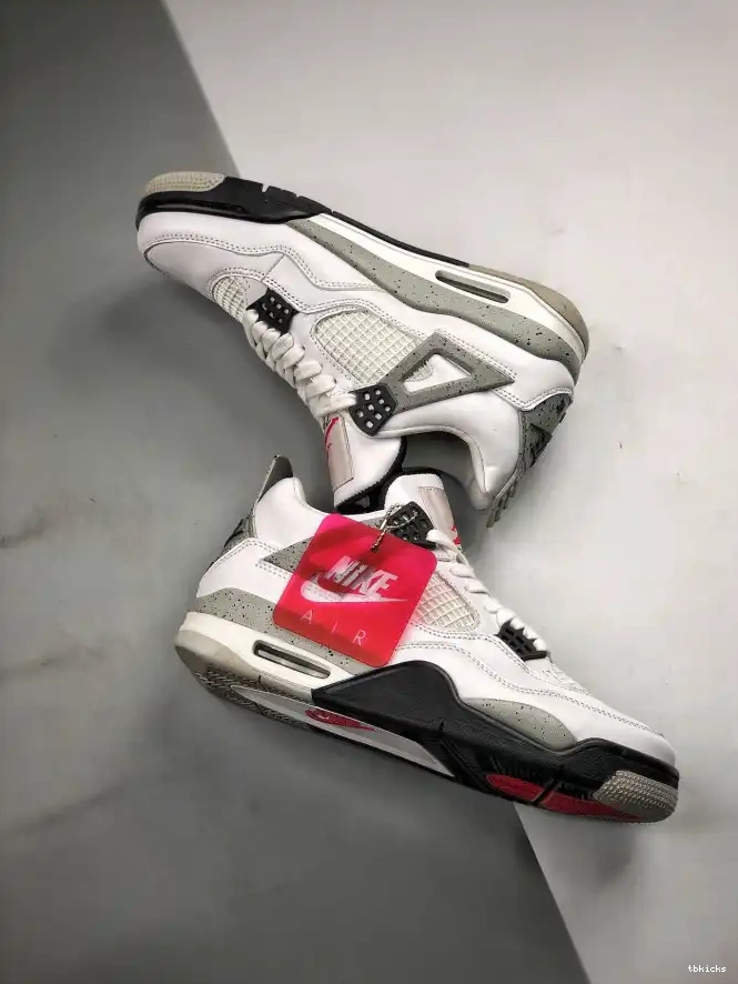 Rep TBkick White Jordan Cement Air 4 840606-192 OG (nike) 0315