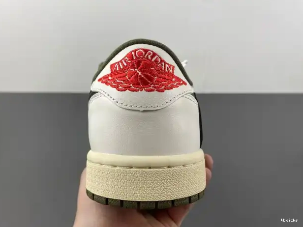 Reps TBkick TRAVIS X SCOTT MEDIUM DM7866-200 OG JORDAN AIR LOW 1 OLIVE 0315