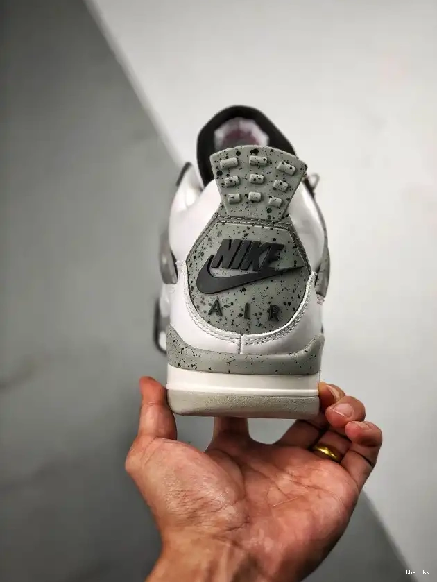 Rep TBkick White Jordan Cement Air 4 840606-192 OG (nike) 0315