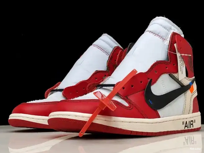 Reps TBkick Off-White 1 Air Ten Retro The AA3834-101 Chicago Jordan 0318