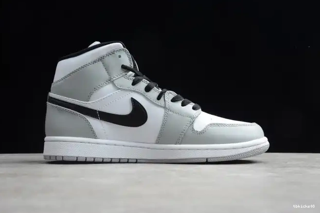 Reps TBkick Grey 554724-092 Light Jordan Mid AIR 1 Smoke 0319