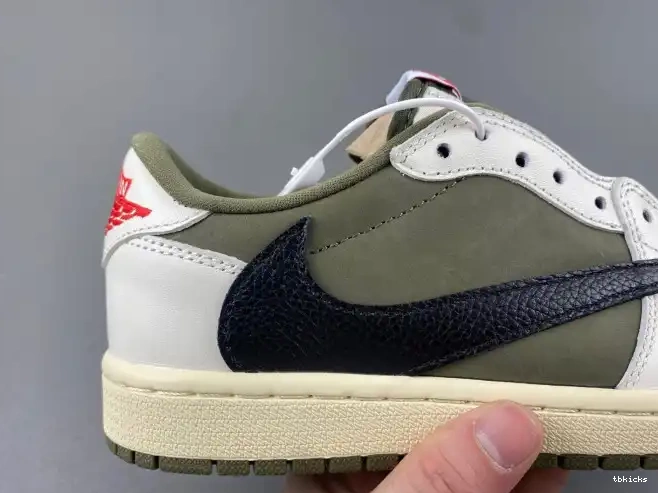 Reps TBkick TRAVIS X SCOTT MEDIUM DM7866-200 OG JORDAN AIR LOW 1 OLIVE 0315